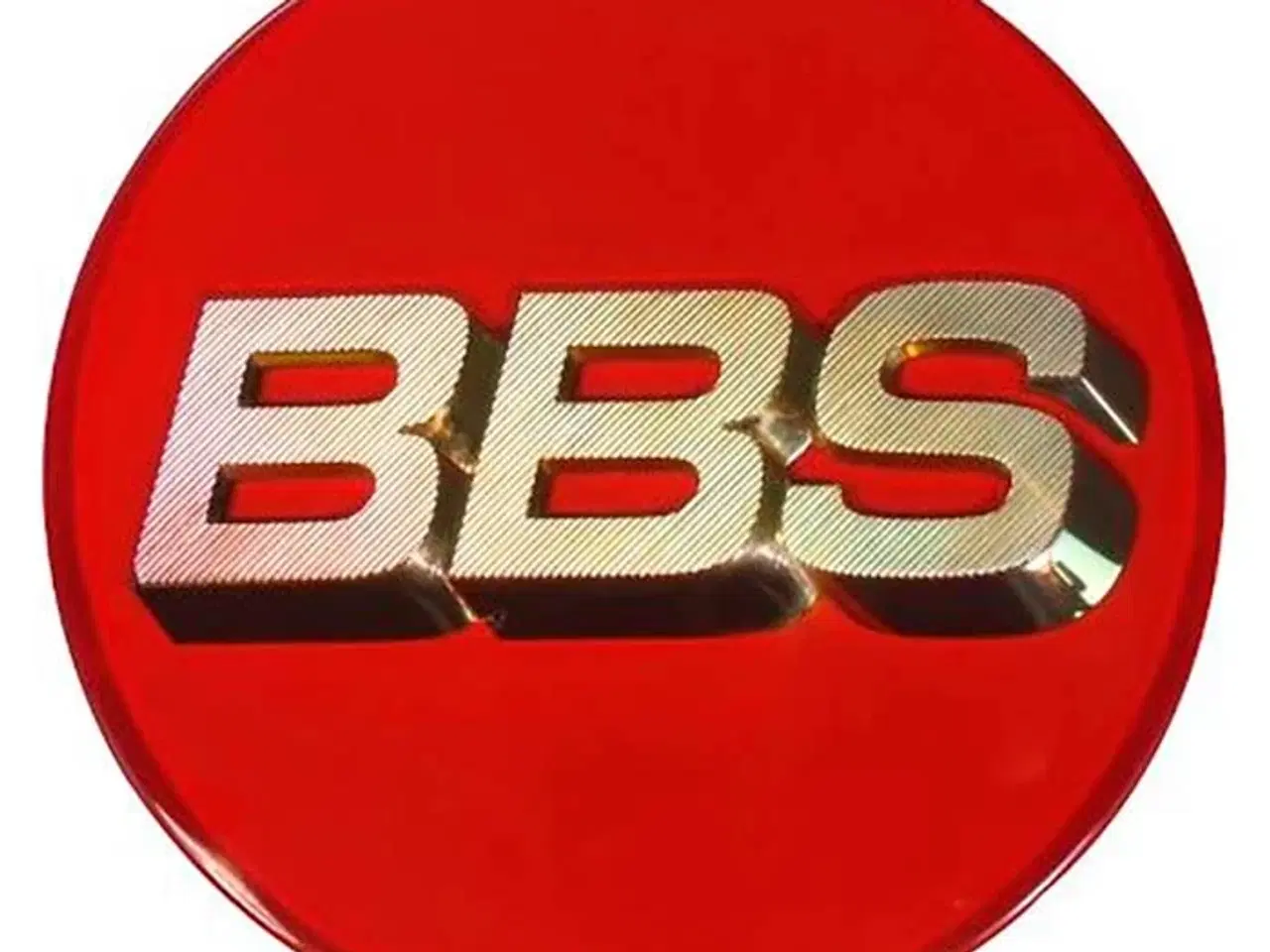 Billede 1 - BBS centerkapsel ø70 gold/rød, Clip (5624126)