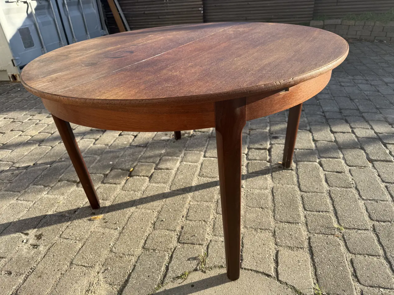 Billede 4 - Retro Teak Spisebord m. Butterfly-udtræk + 4 Match