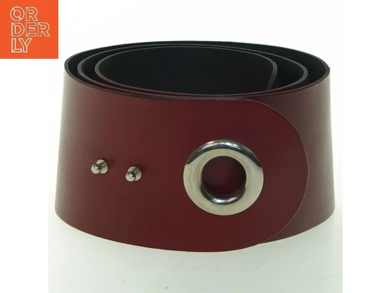 Billede 1 - Læderbælte bordeaux hofte (str. 99 cm)