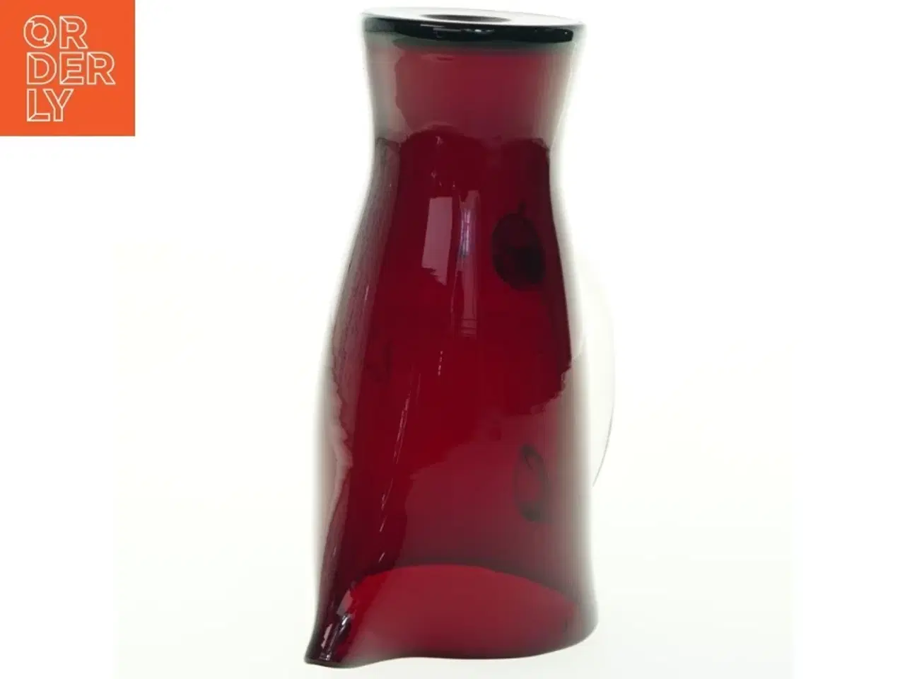 Billede 5 - Rød glaskande (str. 21x13 cm)