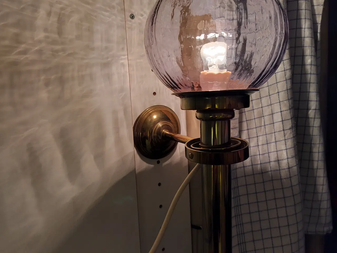 Billede 2 - Skibslampe, messing