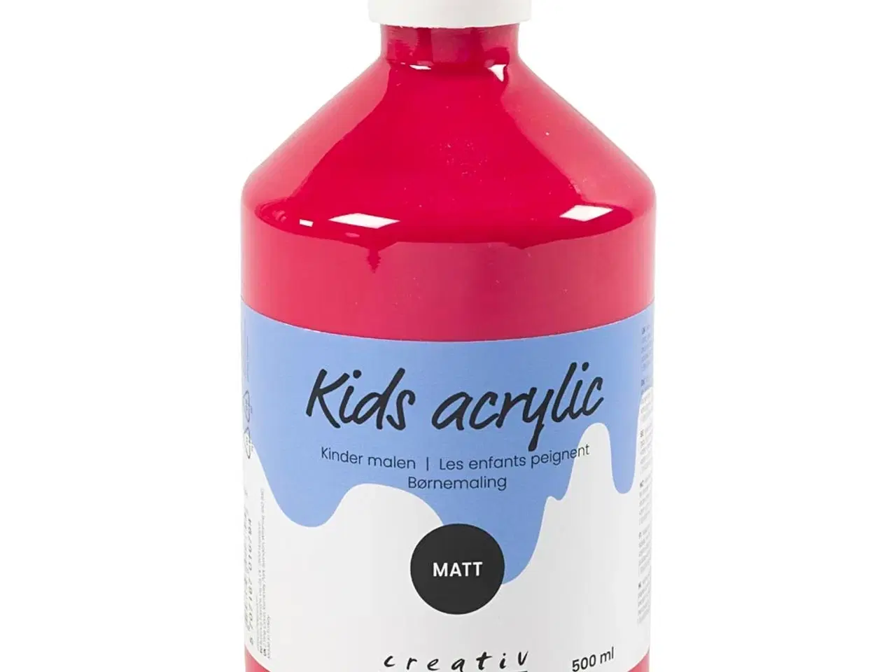 Billede 1 - Akrylmaling Mat, primær rød, 500ml/ 1 fl.