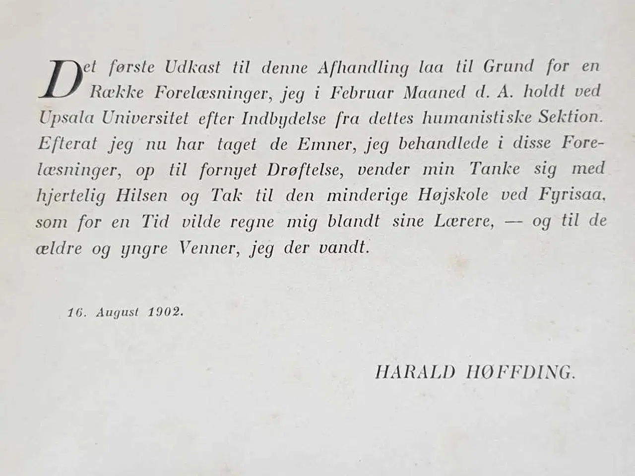 Billede 1 - Filosofiske problemer, Harald Høffding