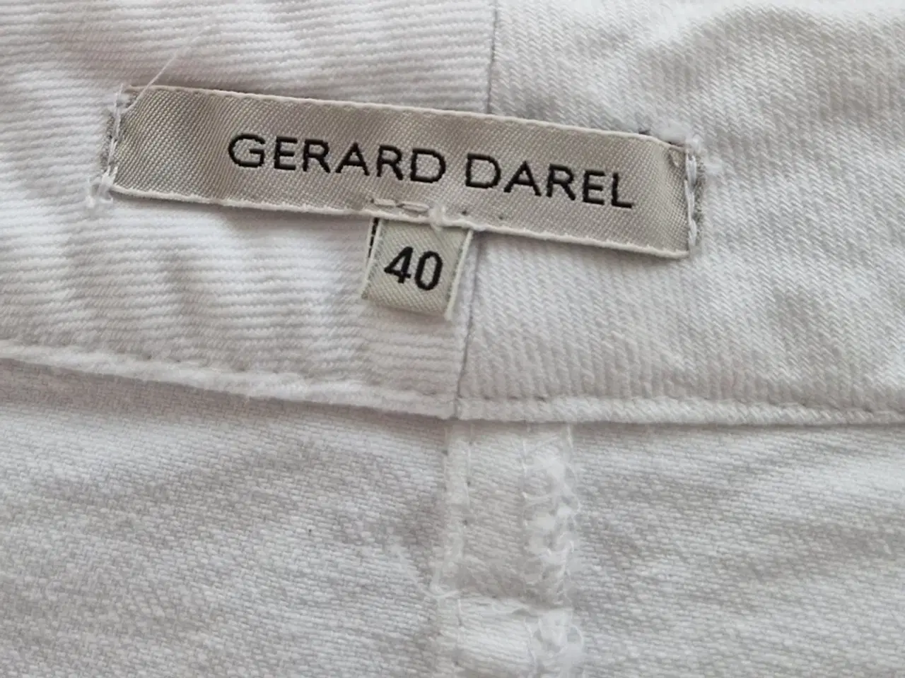 Billede 6 - Nederdel hvid canvas/stretch mrk Gerard Darel 
