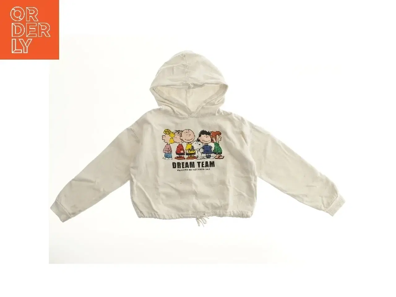 Billede 1 - Hvid hættetrøje med tegneserieprint fra H&M (str. 152)