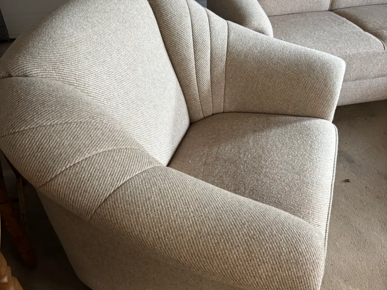 Billede 5 - Sofagruppe 3 Pers. + 1 + 1 drejestol m/skammel