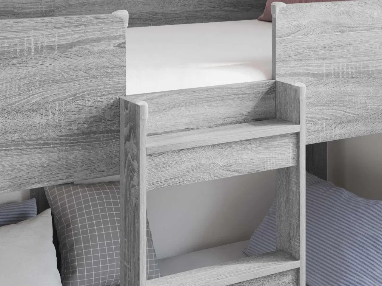 Billede 3 - Køjeseng til Børn Grå Sonoma 90 x 200 cm Konstrueret træ