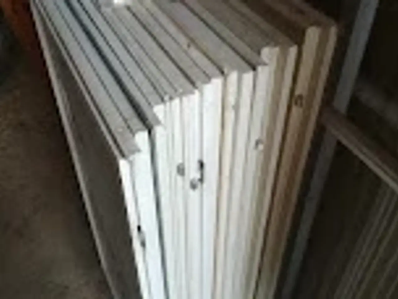 Billede 3 - Forsatsrammer,hvidmalede med isat glas