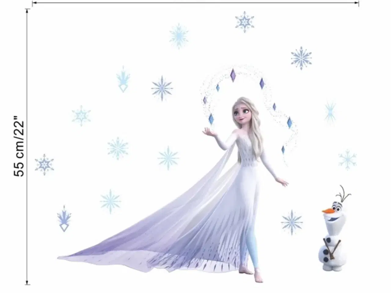 Billede 5 - Frost wallstickers med Elsa fra Frost