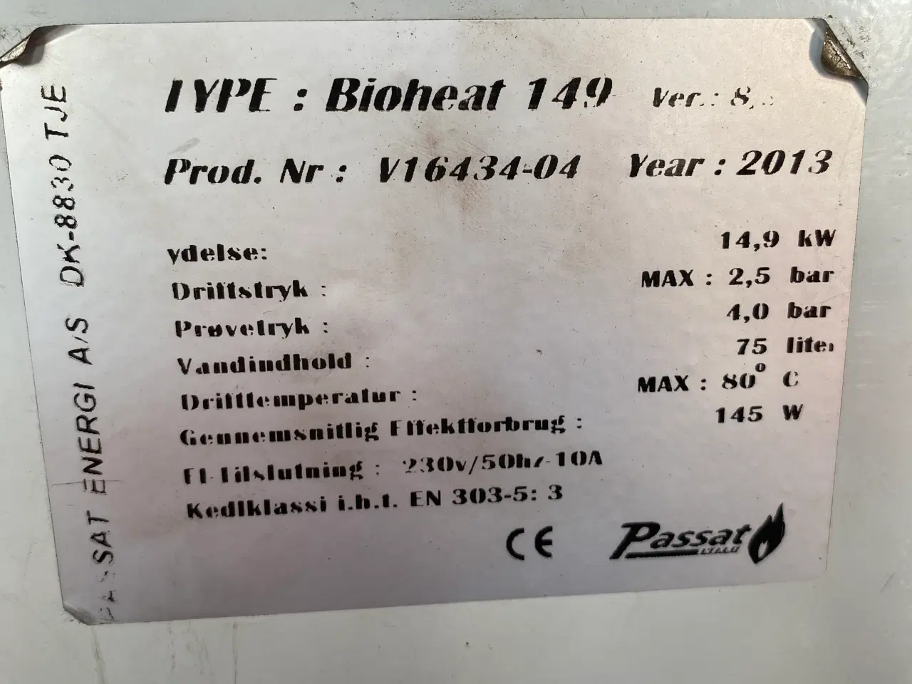 Billede 3 - Passat pillefyr Bioheat 149