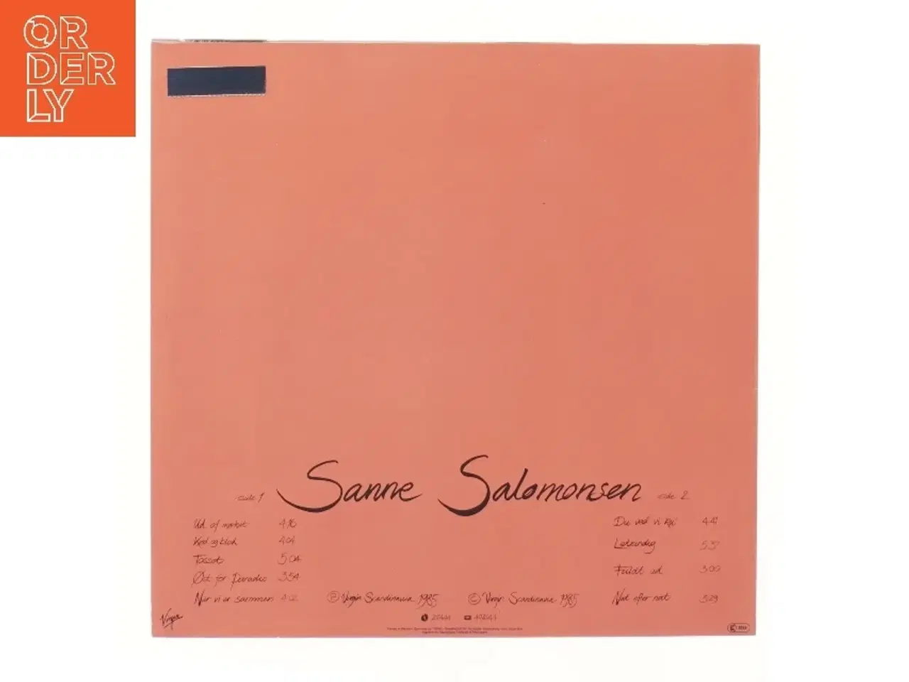 Billede 2 - Sanne Salomonsen LP fra Virgin Records