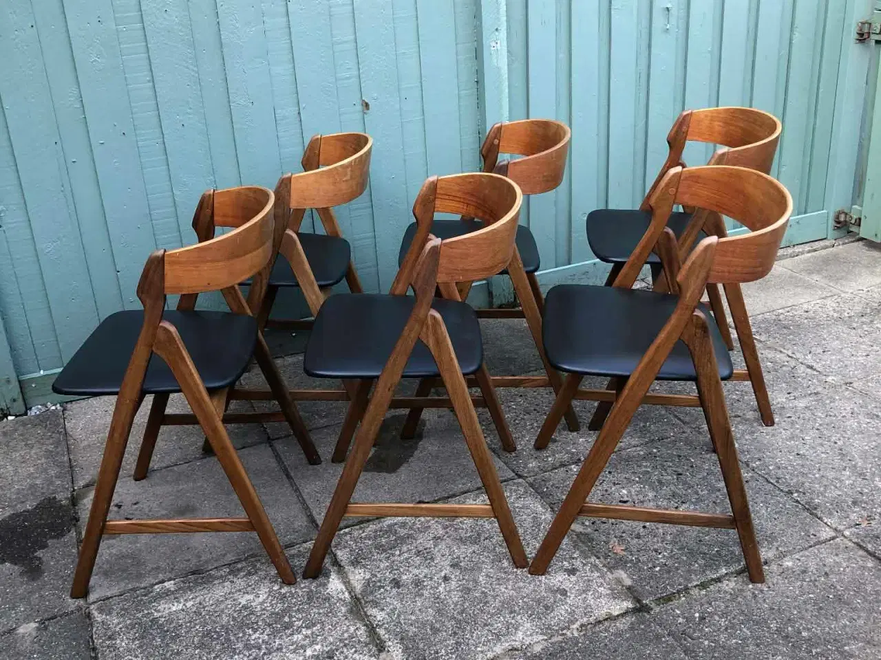 Billede 2 - 6 stk. HENNING KJÆRNULF spisebordsstole