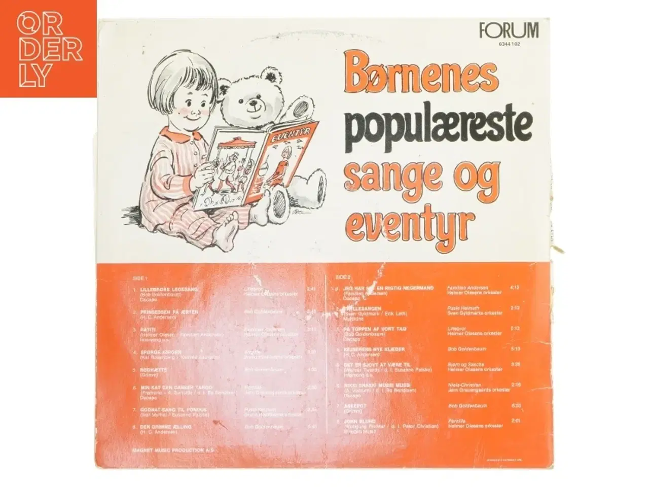 Billede 2 - Børnenes populæreste sange og eventyr LP fra Forum