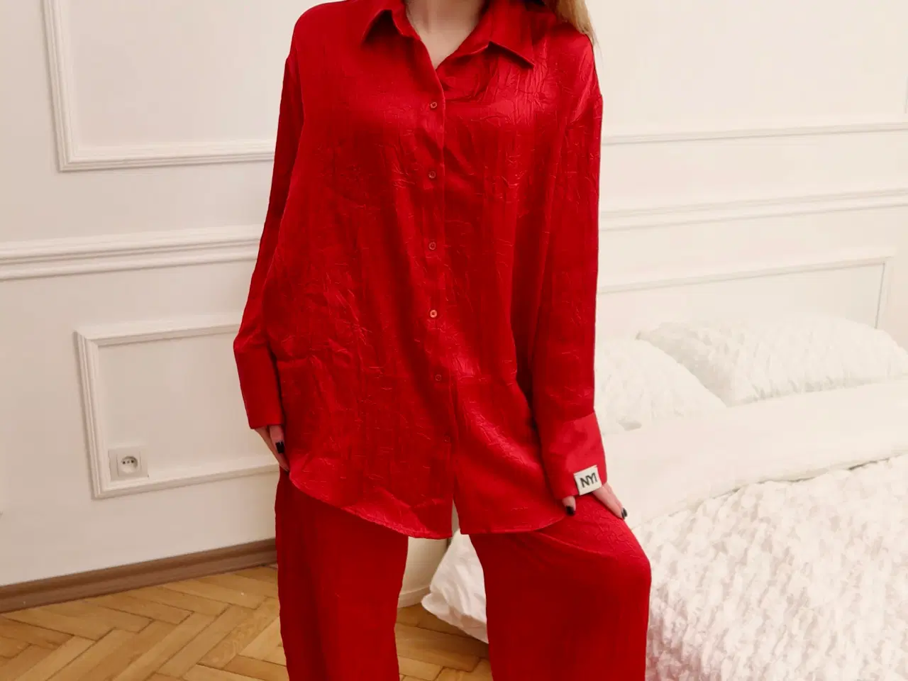 Billede 6 - satin / silke sæt lounge café outfit