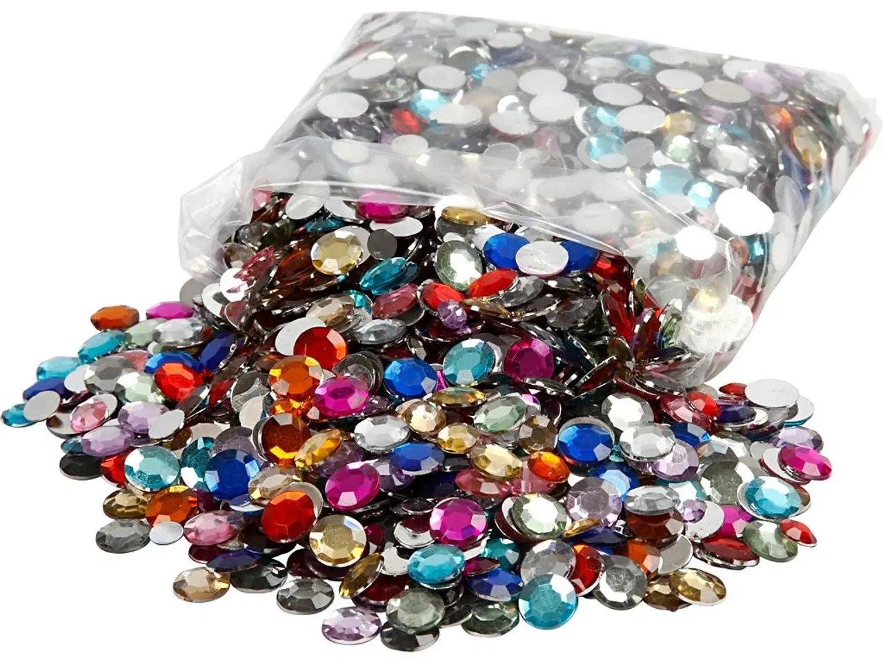 Billede 1 - 3600 Assorterede Rhinsten i 6, 9 og 12 mm