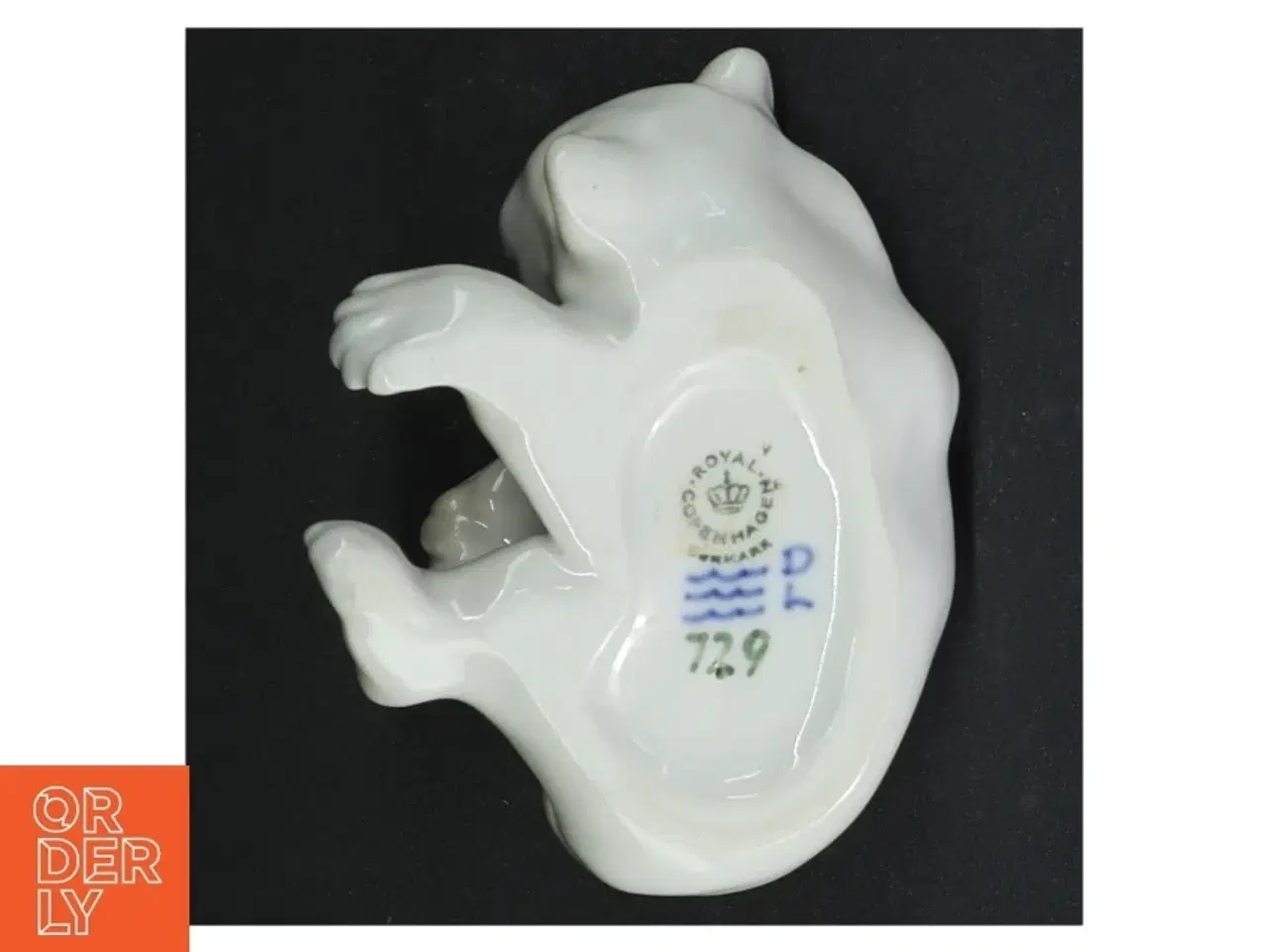 Billede 2 - Porcelænsfigur af legende isbjørneunge 729 fra Royal Copenhagen (str. 10 cm)