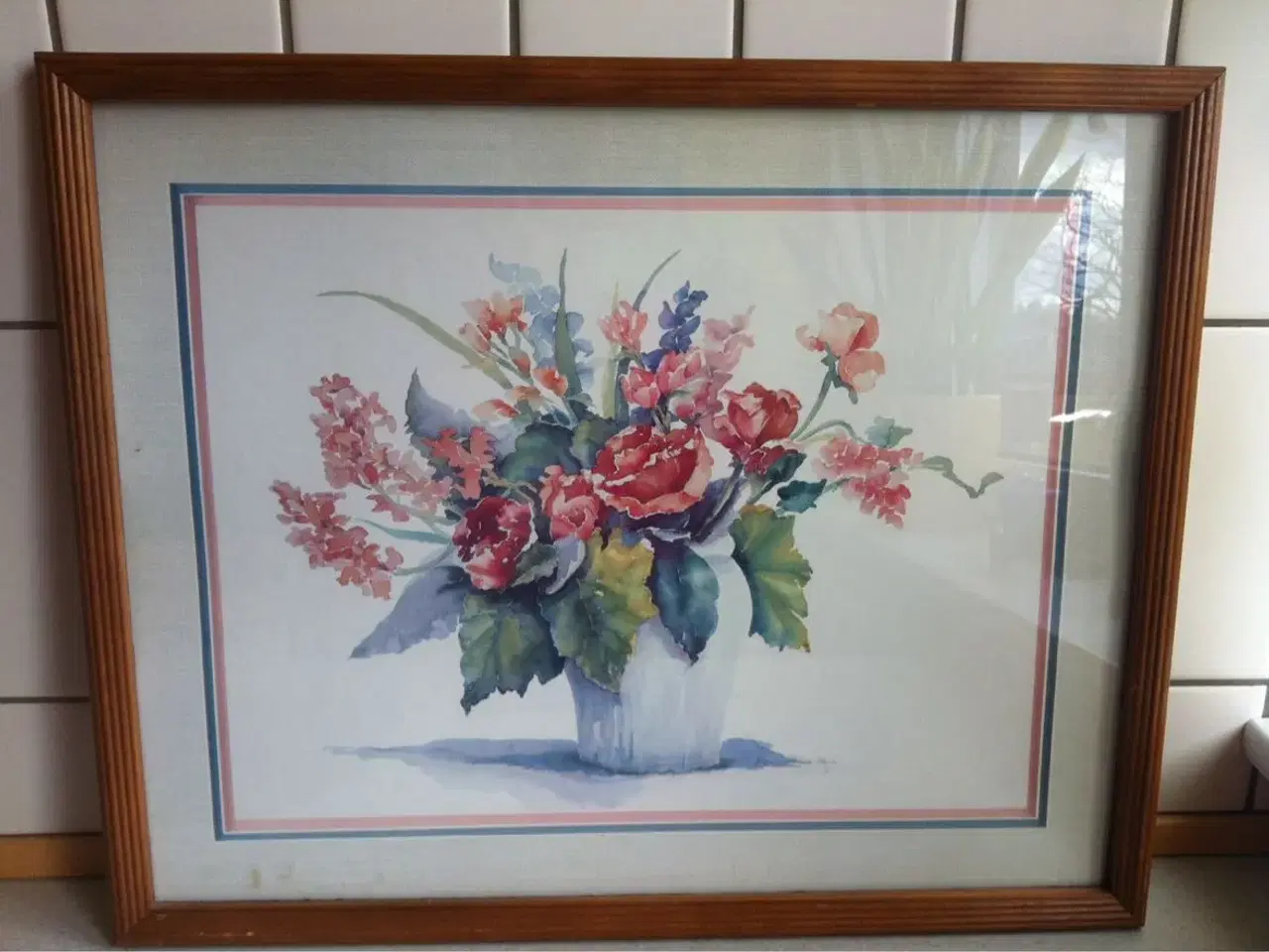 Billede 2 - BLOMSTER i VASE Str. 54 X 43,5 cm