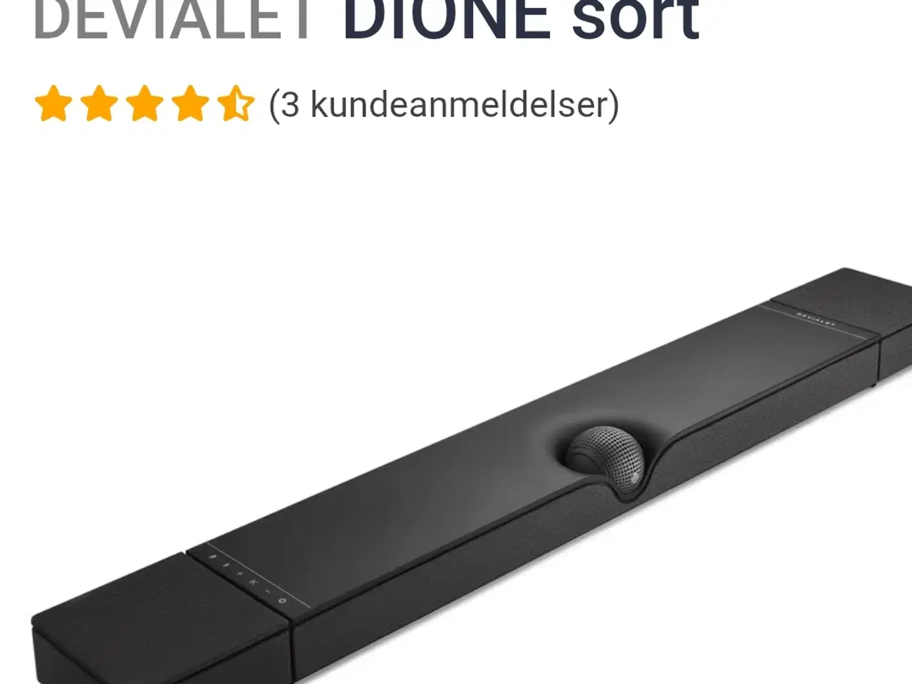 Billede 3 - Devialet Dione Noir soundbar ny med kvittering.