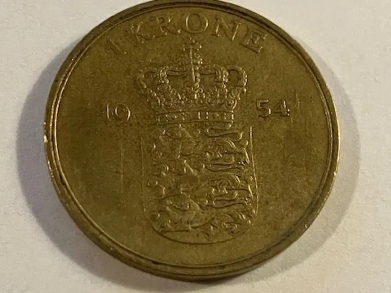 Billede 1 - 1 krone 1954 Danmark