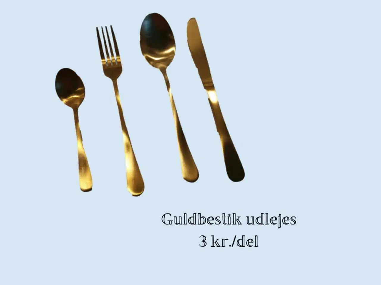Billede 3 - Guldbestik og porcelæn med charme og stil udlejes