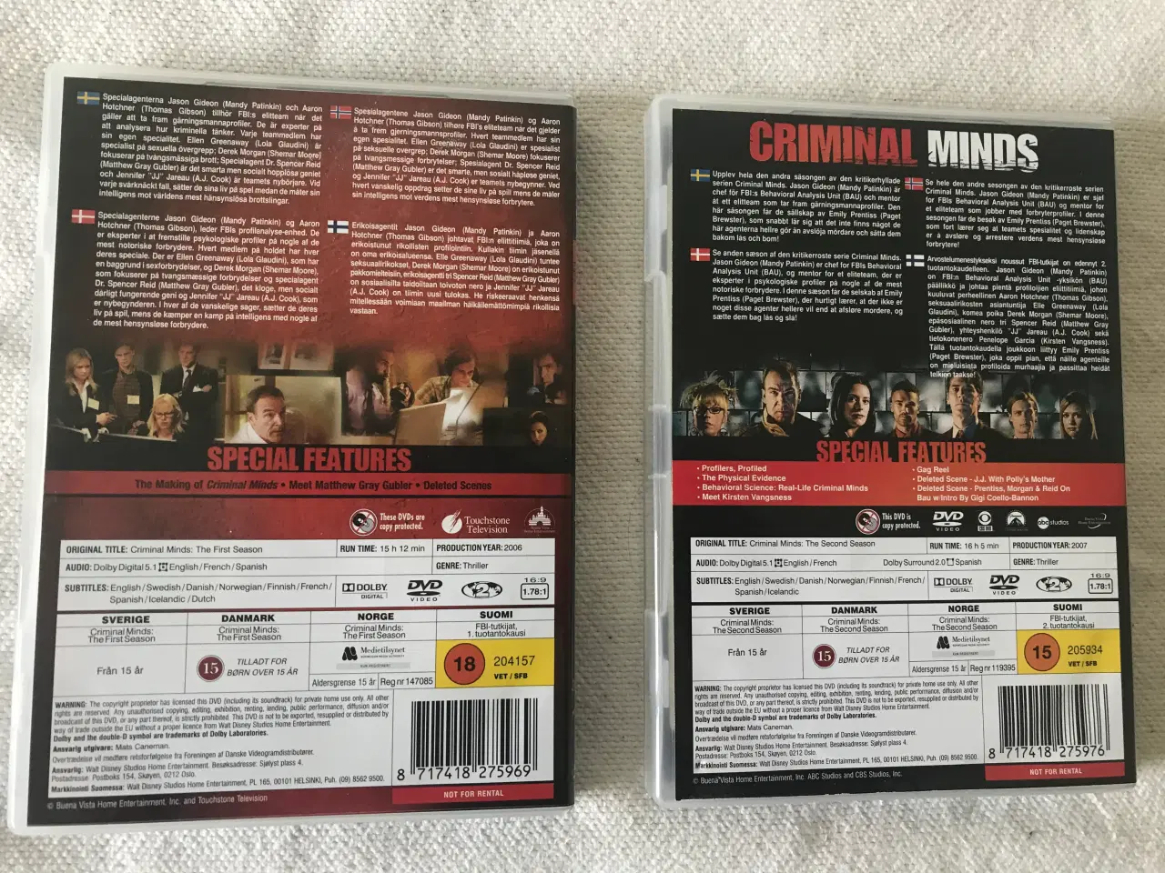 Billede 2 - Criminal Minds Season 1&2 DVD TV-serier