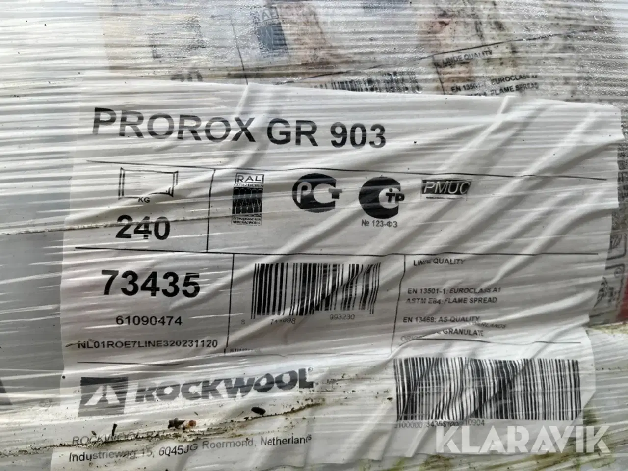 Billede 7 - Isolering Rockwool Prorox GR903 7 paller Granulat