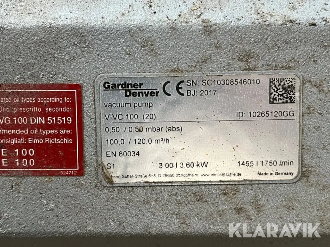 Billede 11 - Vakumpumpe 2 styk GARDNER DENVAR V-VC100 (20)