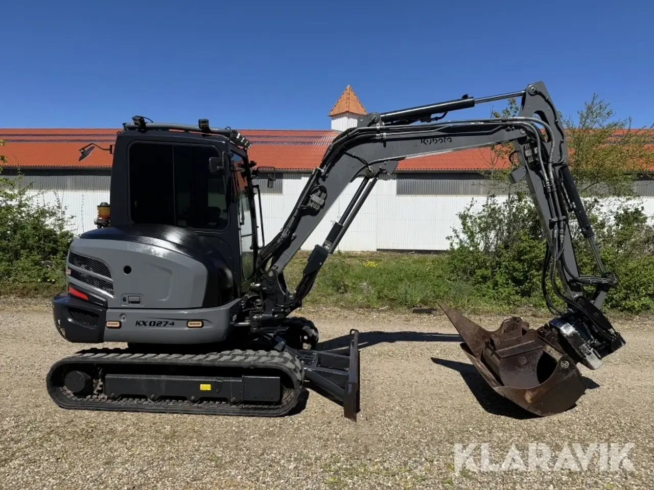 Billede 4 - Gravemaskine Kubota KX42-4 med rotortilt og maskinstyring