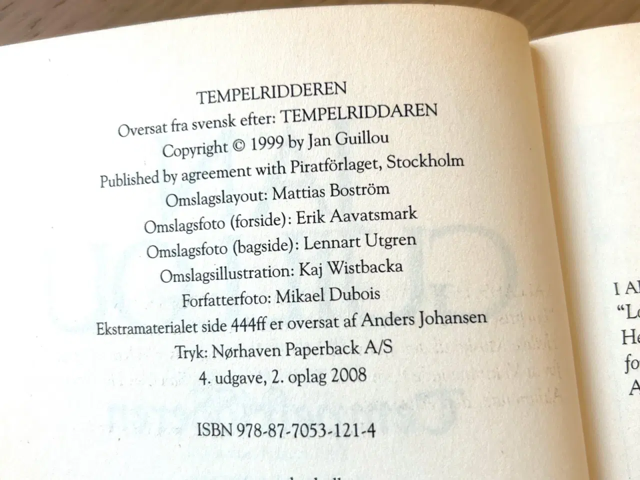 Billede 3 - Tempelridderen af Jan Guillou