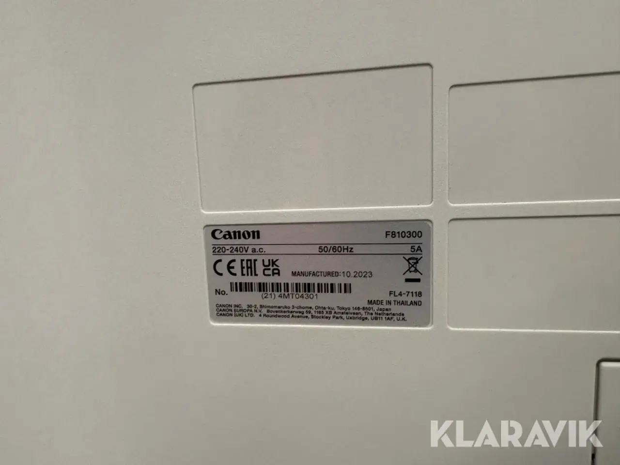 Billede 7 - Kopimaskine Canon IR ADV DX C3922i C3922i 4x550 kassetter