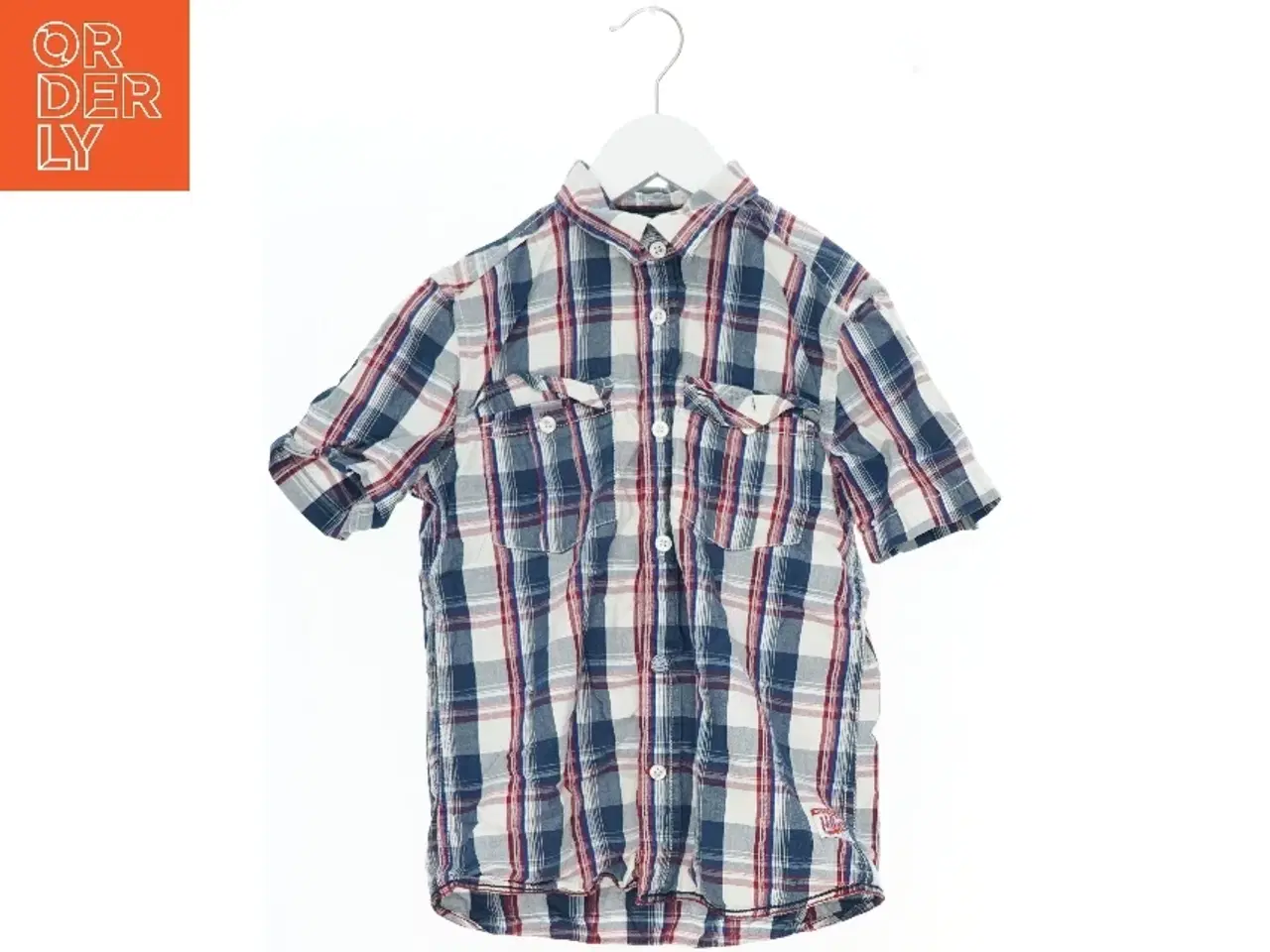 Billede 1 - Kortærmet ternet skjorte fra Tommy Hilfiger (str. 140)
