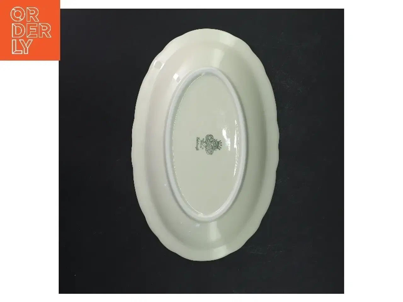 Billede 3 - Porcelænsfad med guldkant fra Edelweiß (str. 25x16 cm)