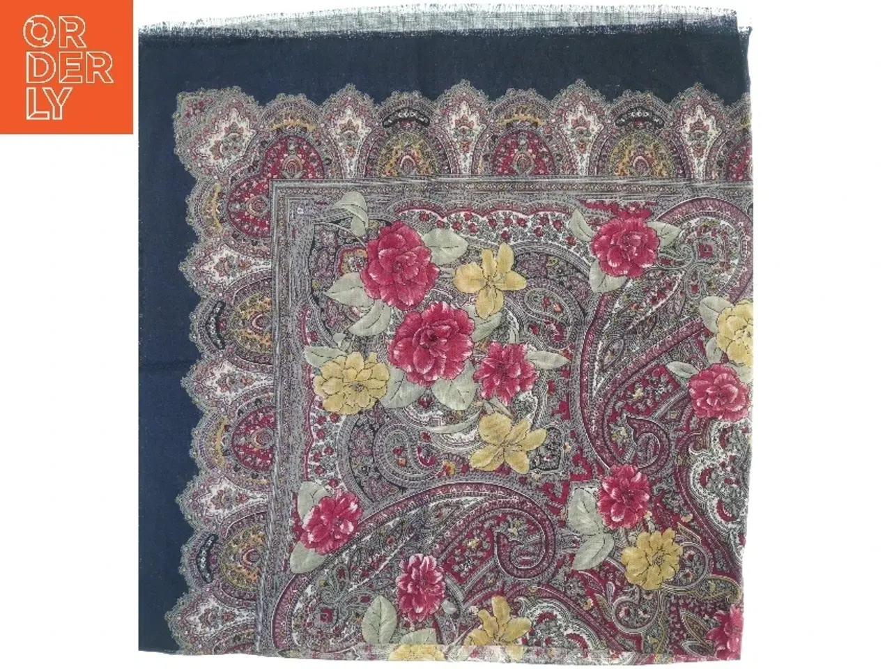 Billede 4 - Mønstret tørklæde (str. 110 x 110 cm)