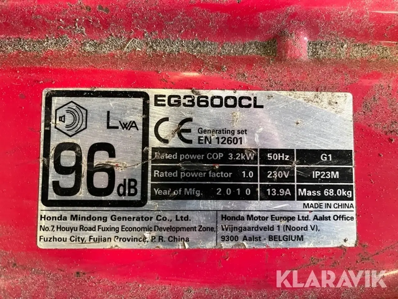 Billede 8 - Generator Honda EG 3600CL