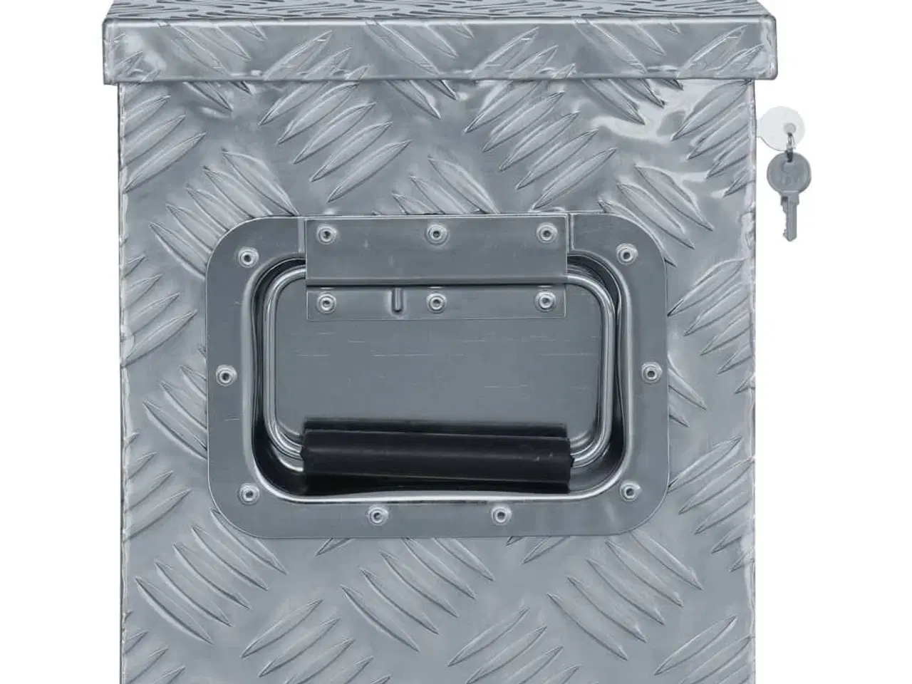 Billede 2 - Aluminiumskasse 80,5 x 22 x 22 cm sølvfarvet