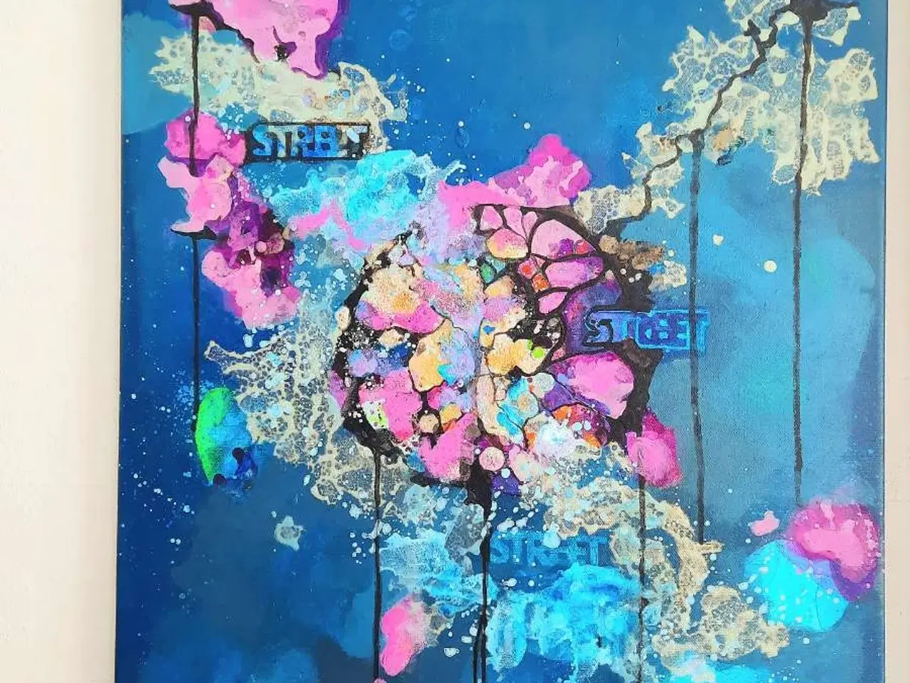 Billede 1 - Akrylmaleri på lærred 50x60 cm