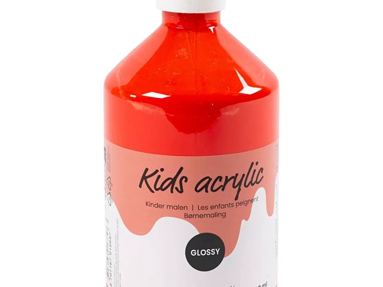 Billede 1 - Blank Akrylmaling Rød 500ml - Hurtigtørrende Kvalitet