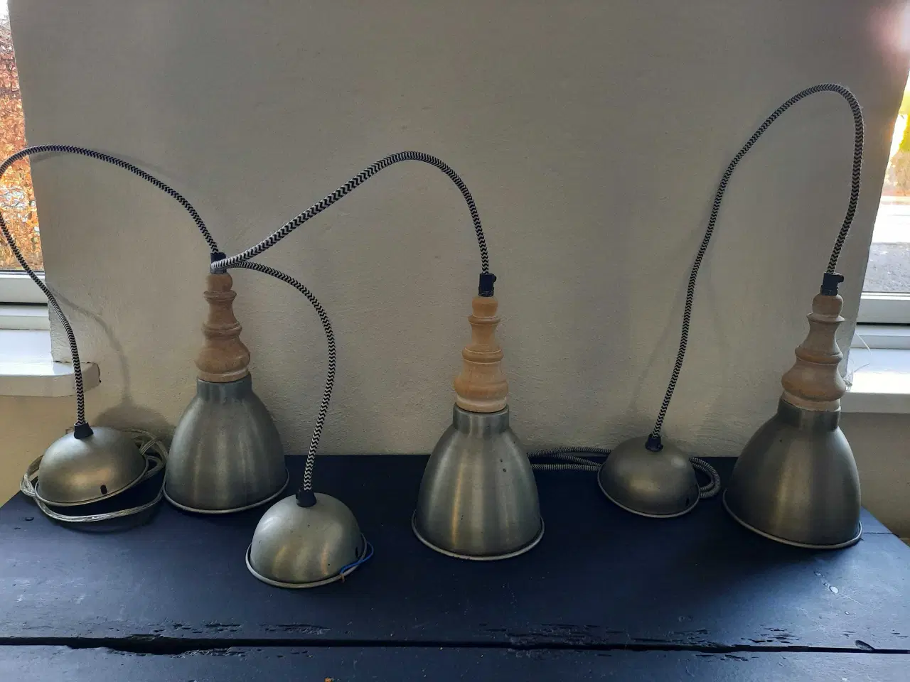 Billede 2 - Loftlamper/pendler med top i træ