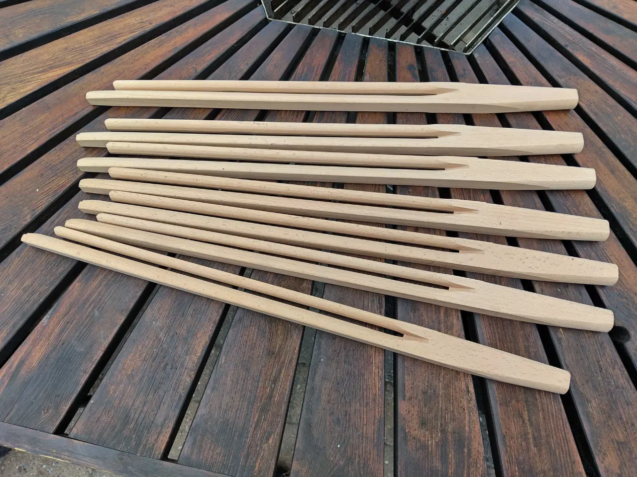 Billede 3 - Nye Splid Stokke til garnfiskeri 55 cm