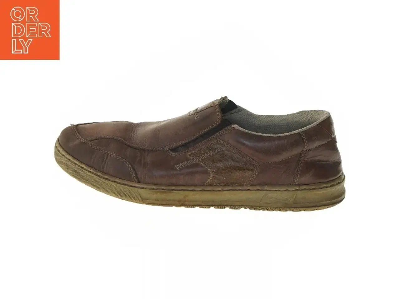 Billede 1 - Brune læder slip-on sko str. 44 fra Rieker (str. 44 )
