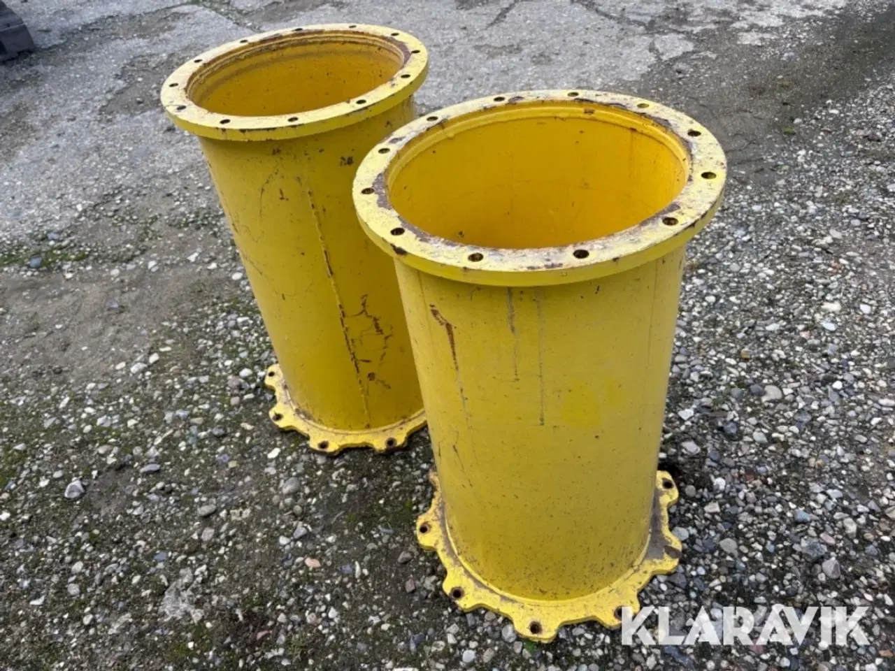 Billede 3 - Afstandsrør til traktorhjul - har siddet på en John Deere 6610