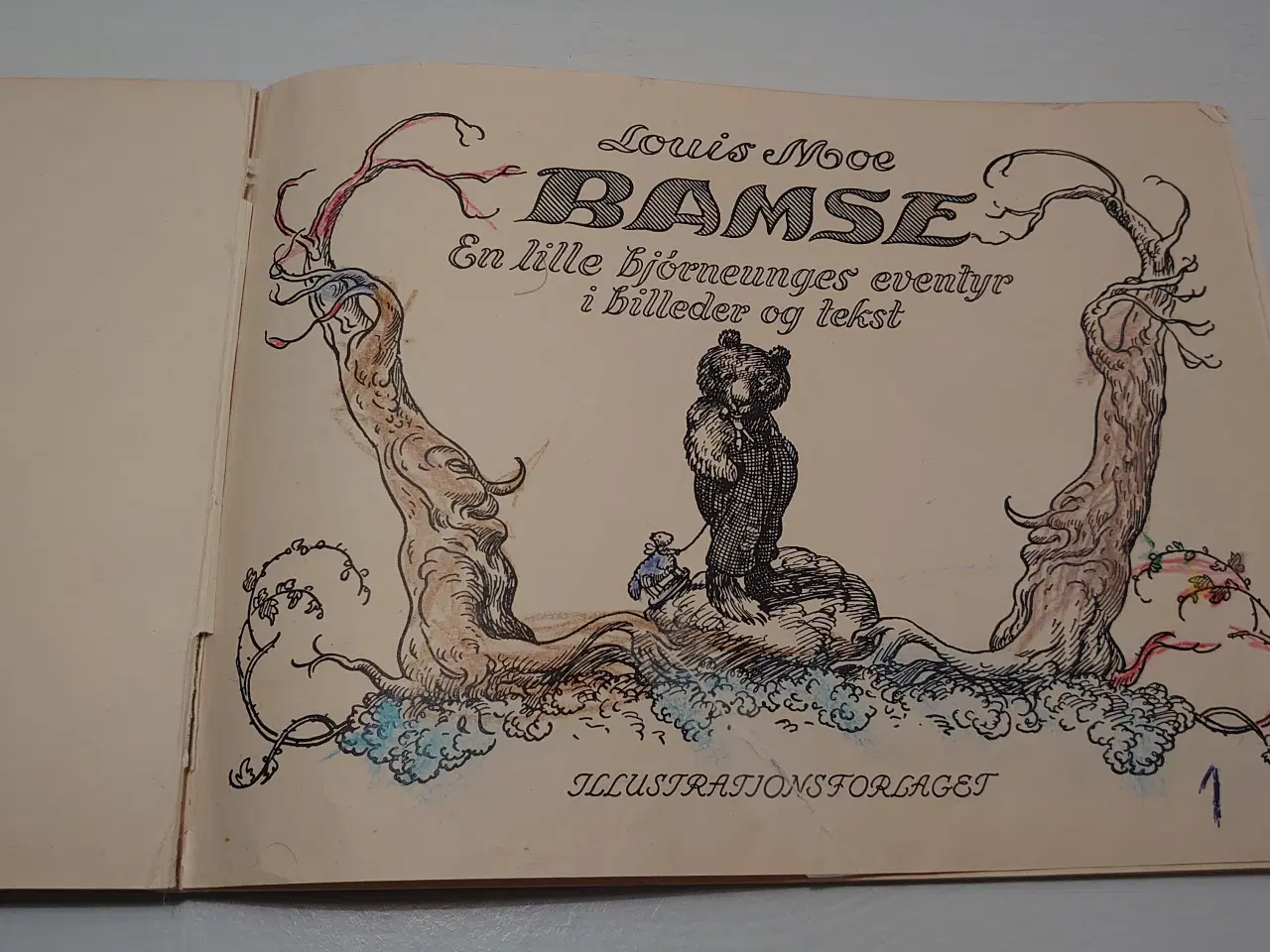 Billede 3 - Louis Moe: Bamse. Illustrationsforlaget. Uden år.