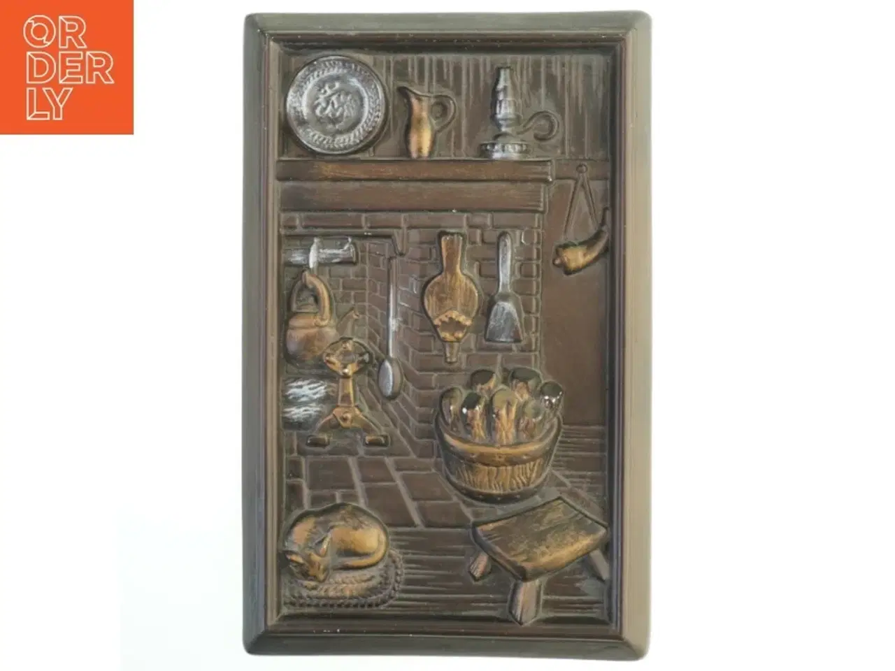 Billede 1 - Relieff billede af rustikt køkken (str. 42x27 cm)