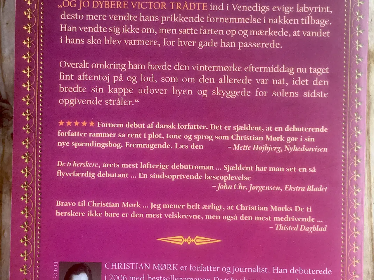 Billede 2 - De ti herskere, Christian Mørk, krimi og spænding