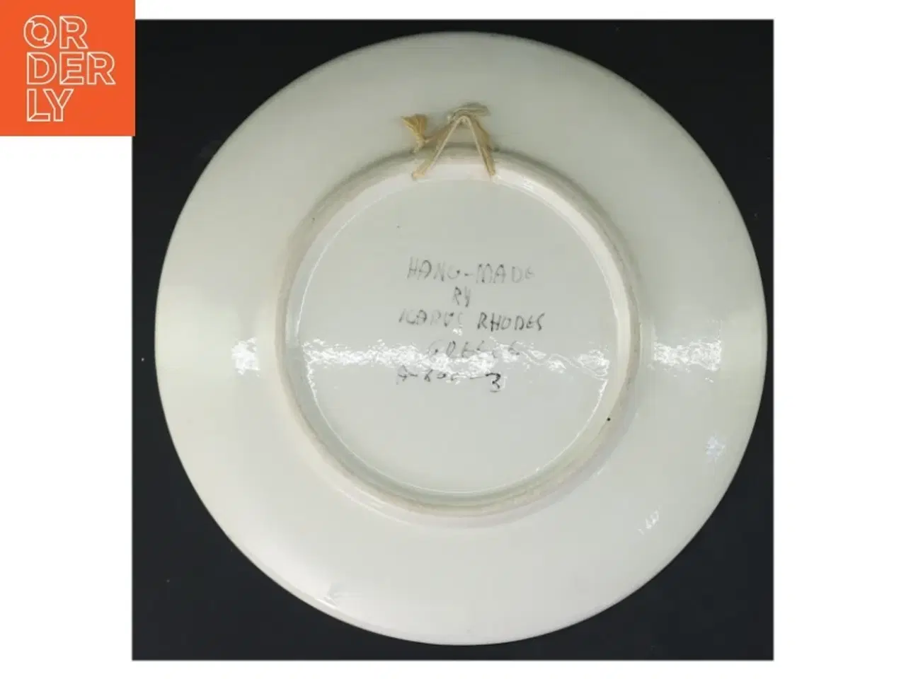 Billede 4 - Dekorativ porcelænstallerken med blåt mønster (str. Ø 27 cm)
