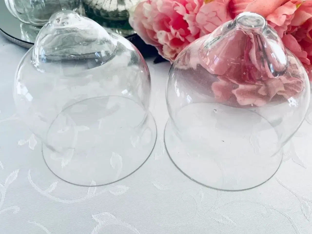 Billede 3 - Glas kupler til dekorationer 2 stk.