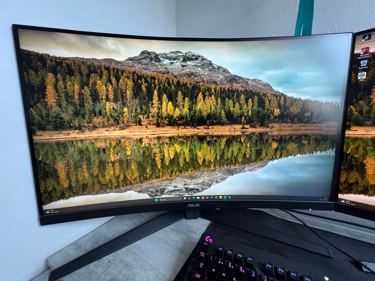 Billede 2 - Asus 32" Curved Gamingskærme 2 stks.