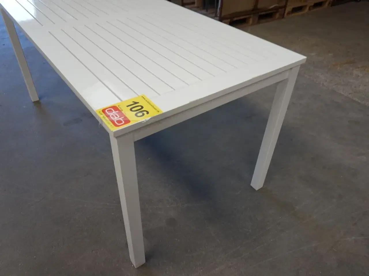 Billede 4 - Rosenborg classic havebord - højglans hvid 165x80 cm