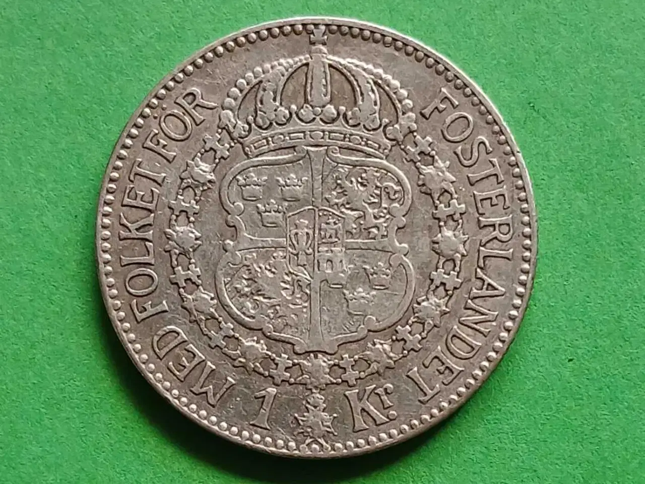 Billede 2 - Svensk 1 krone 1923