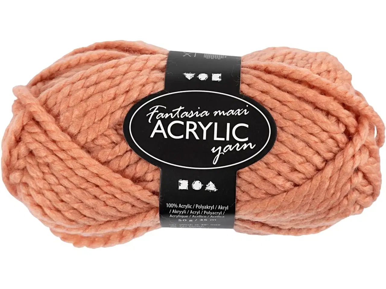 Billede 1 - Fantasia Polyacrylgarn, L: 35 M, Maxi, pudder, 50g/ 1 ngl.